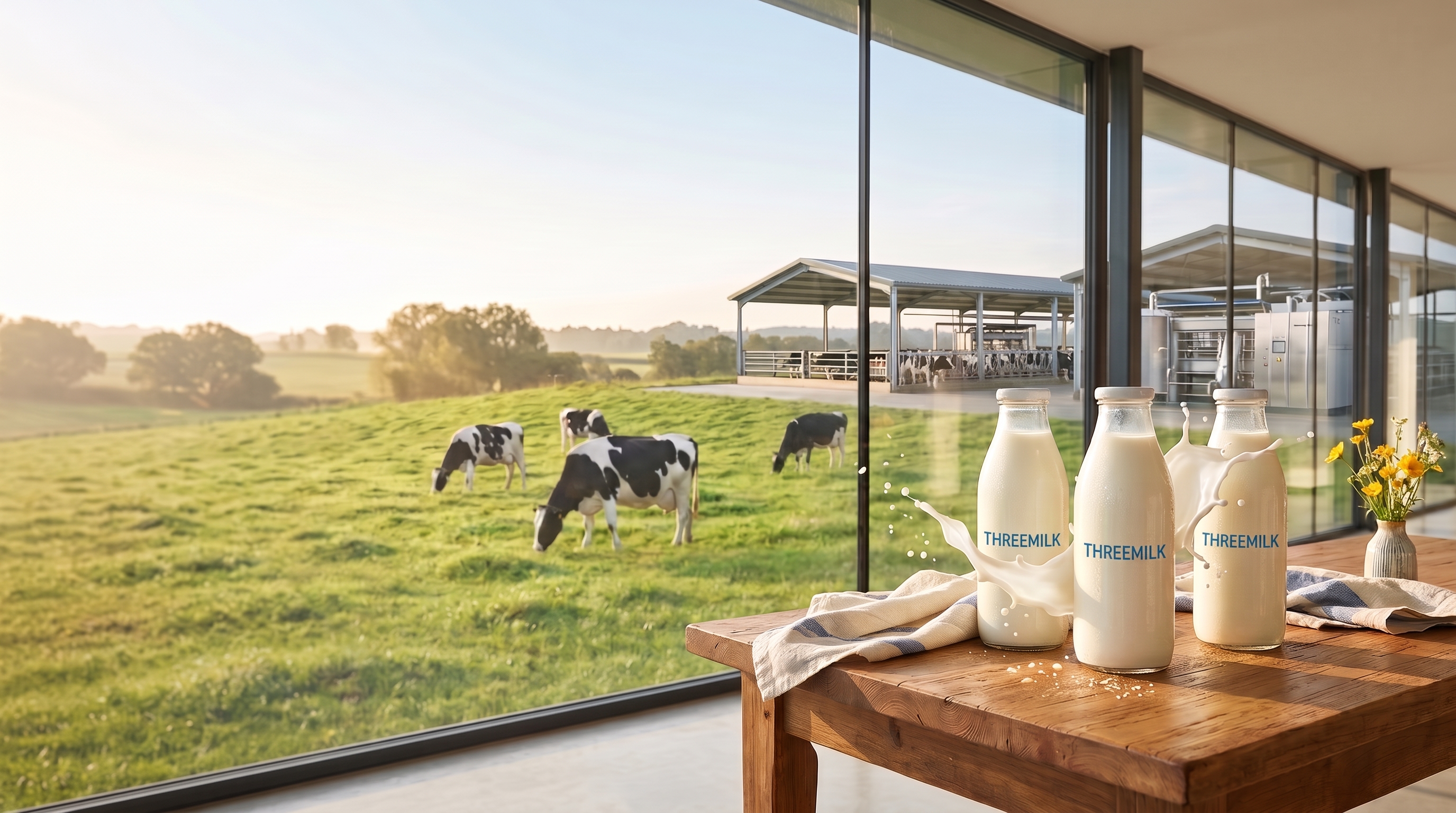 THREEMILK Farm Pure Fresh Milk